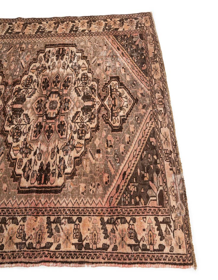 Detail image of 5' x 9' 10  Hand Knotted Ultra Vintage Persian Wool Rug