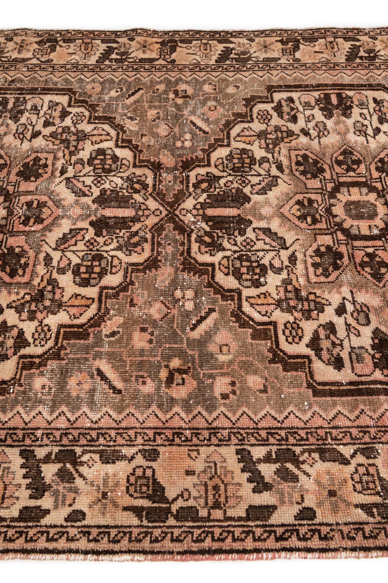 5' x 9' 10 Hand Knotted Ultra Vintage Persian Wool Rug