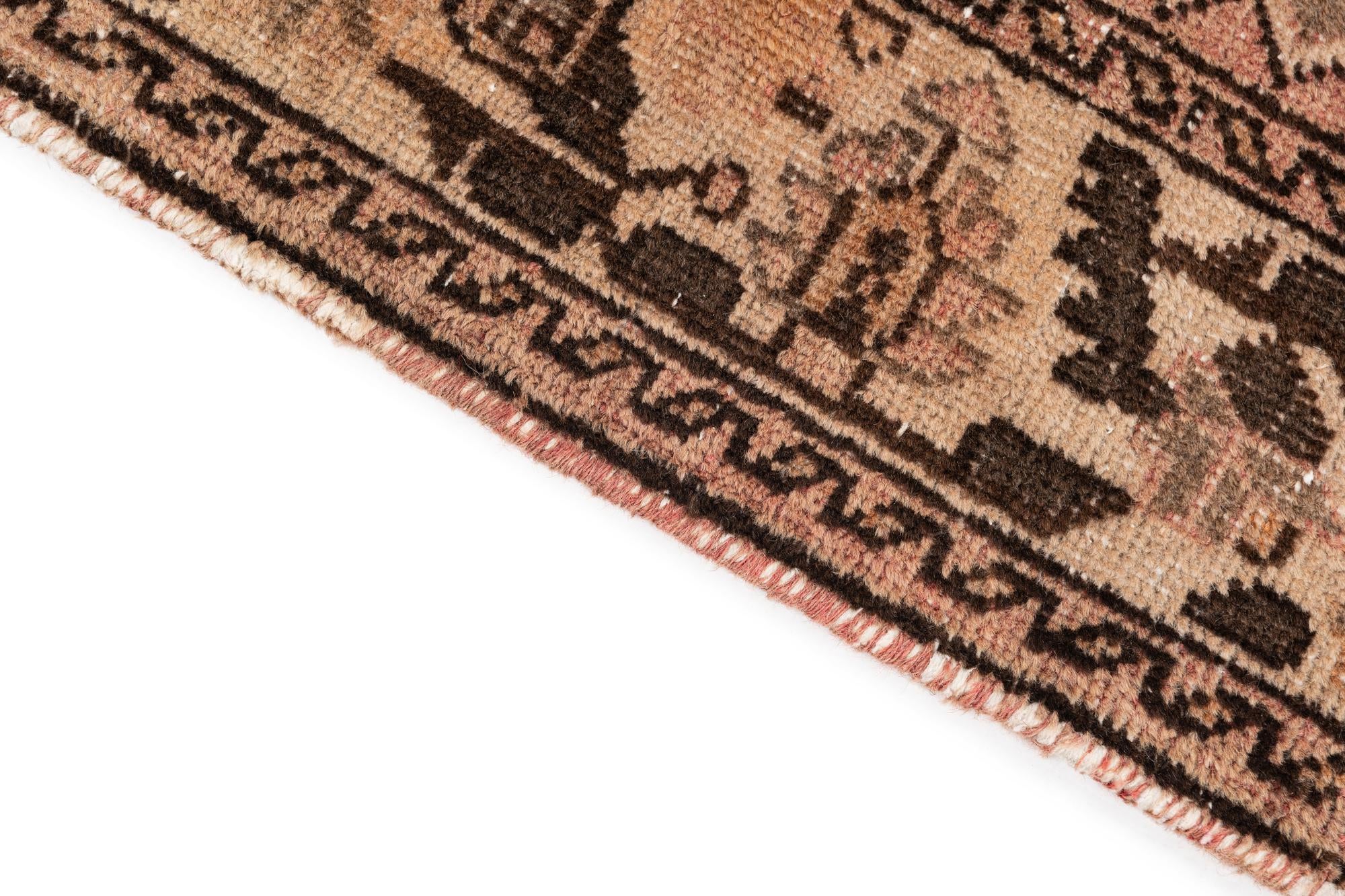 5' x 9' 10 Hand Knotted Ultra Vintage Persian Wool Rug