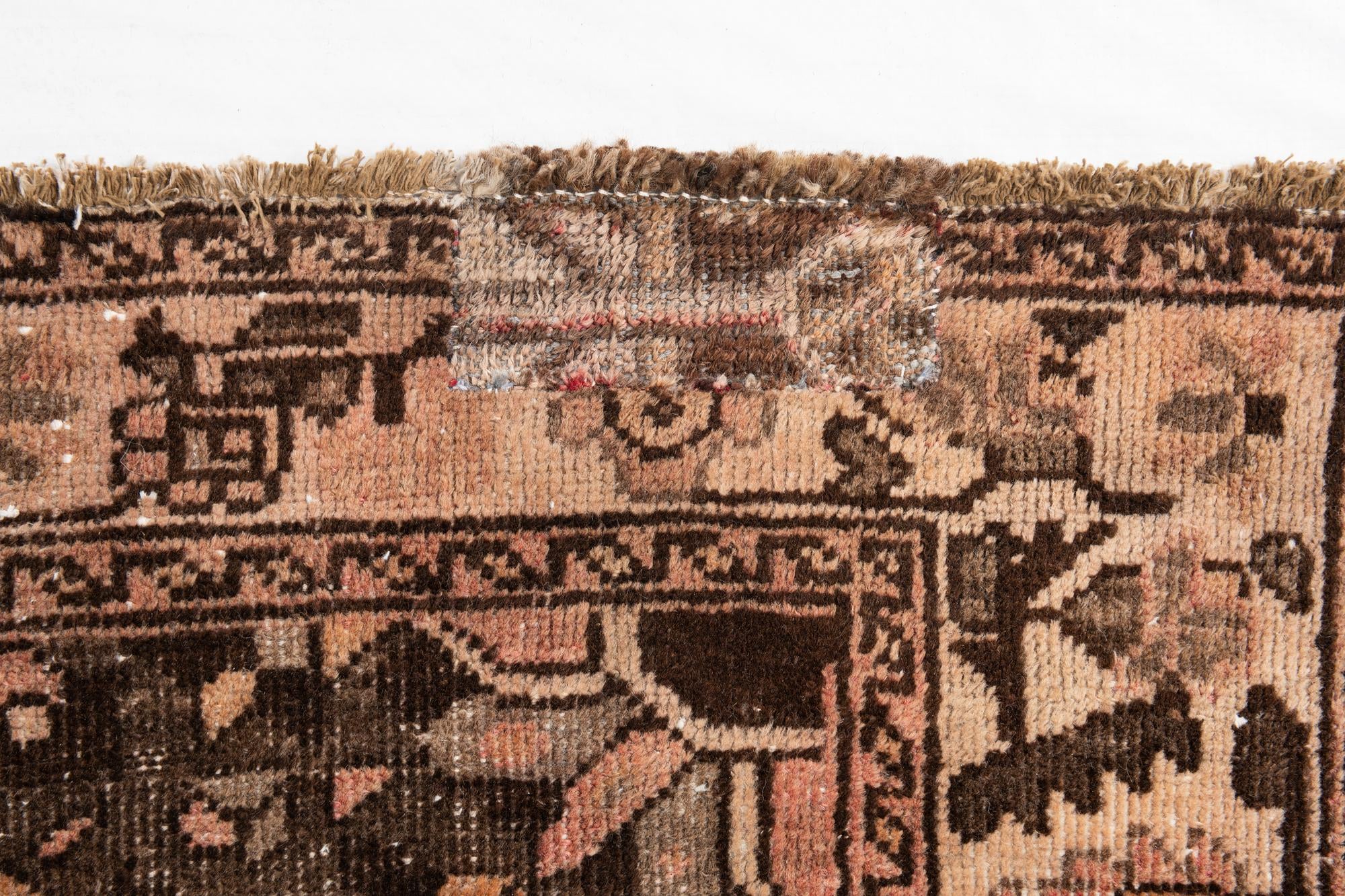 5' x 9' 10 Hand Knotted Ultra Vintage Persian Wool Rug