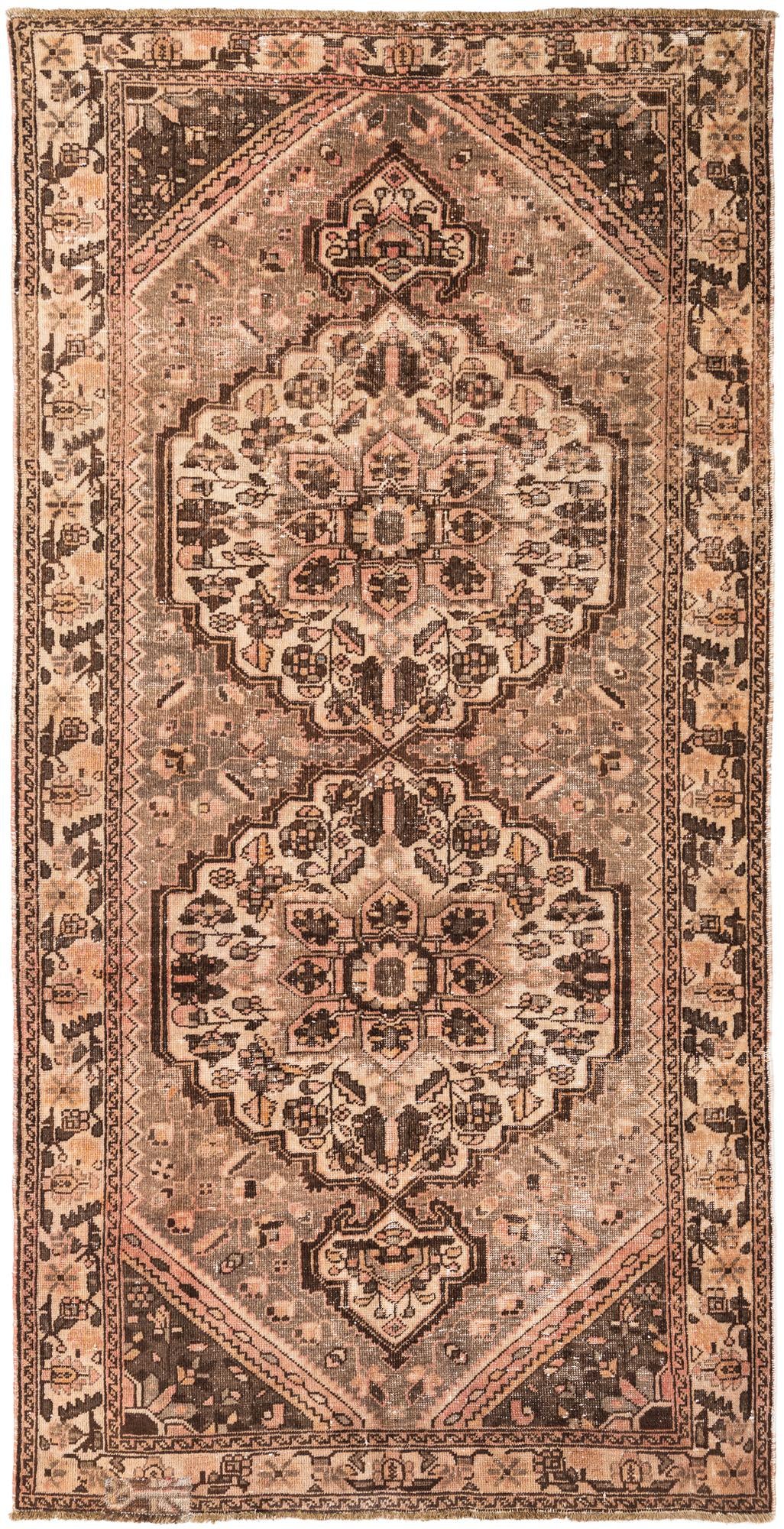 5' x 9' 10 Hand Knotted Ultra Vintage Persian Wool Rug