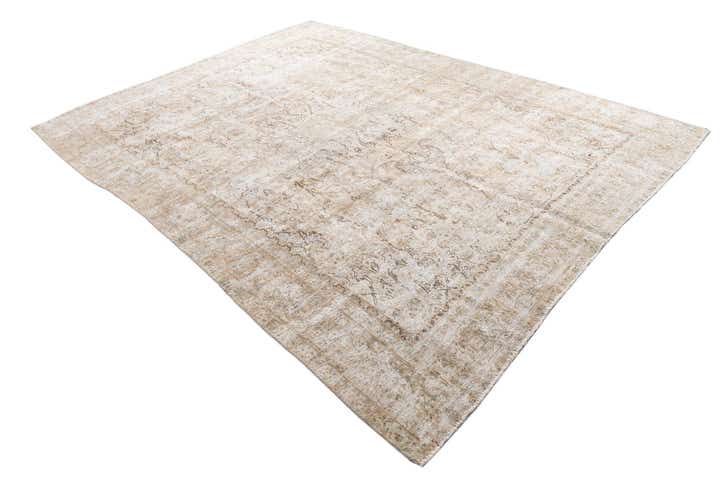 8' 7 x 12' Hand Knotted Ultra Vintage Persian Wool Rug