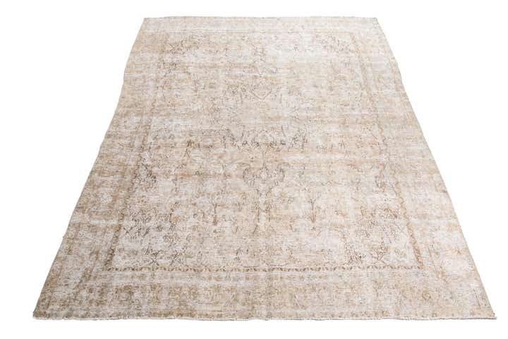 8' 7 x 12' Hand Knotted Ultra Vintage Persian Wool Rug