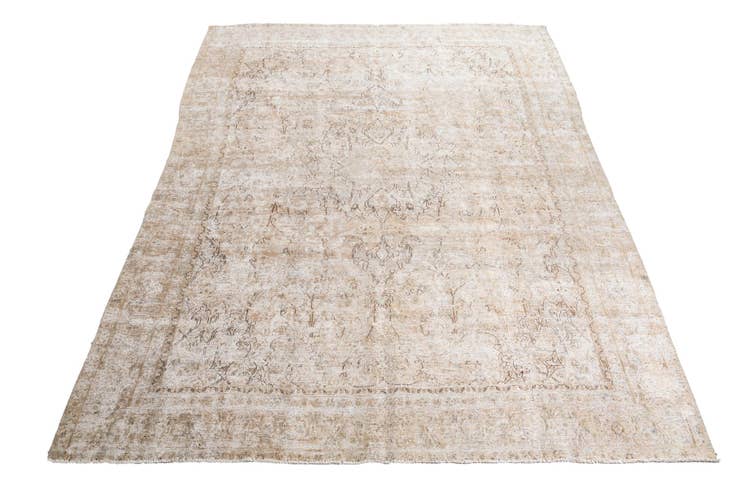 Detail image of 8' 7 x 12' Hand Knotted Ultra Vintage Persian Wool Rug