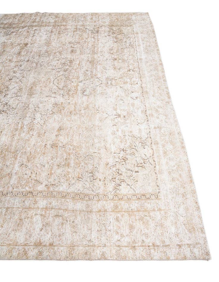 Detail image of 8' 7 x 12'  Hand Knotted Ultra Vintage Persian Wool Rug