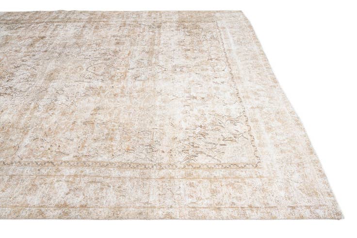 Detail image of 8' 7 x 12' Hand Knotted Ultra Vintage Persian Wool Rug