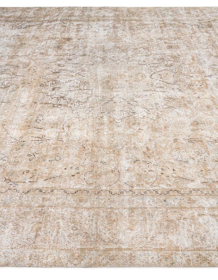 Detail image of 8' 7 x 12'  Hand Knotted Ultra Vintage Persian Wool Rug