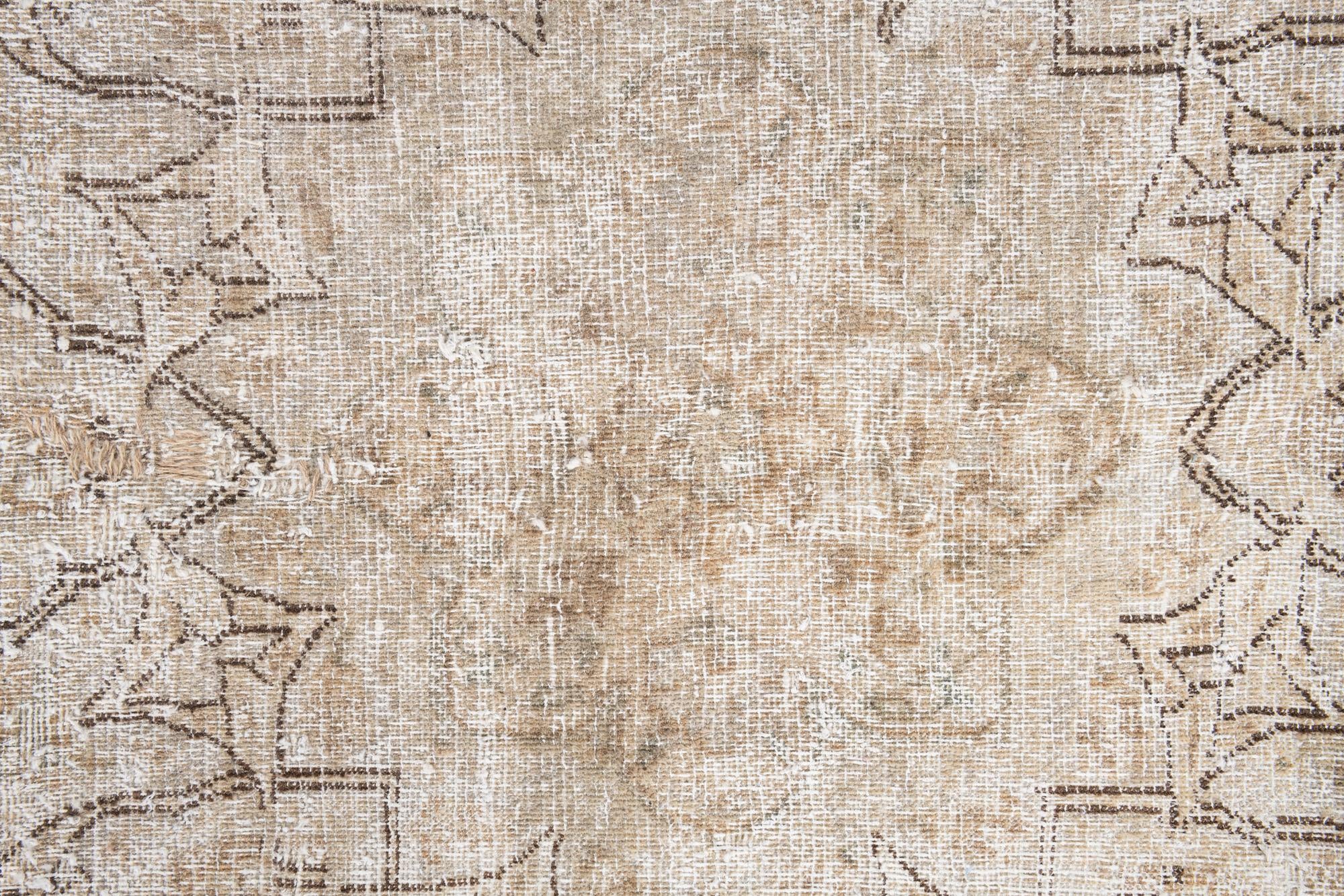 8' 7 x 12' Hand Knotted Ultra Vintage Persian Wool Rug