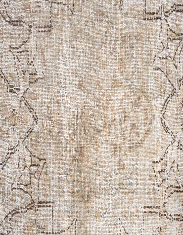 Detail image of 8' 7 x 12'  Hand Knotted Ultra Vintage Persian Wool Rug
