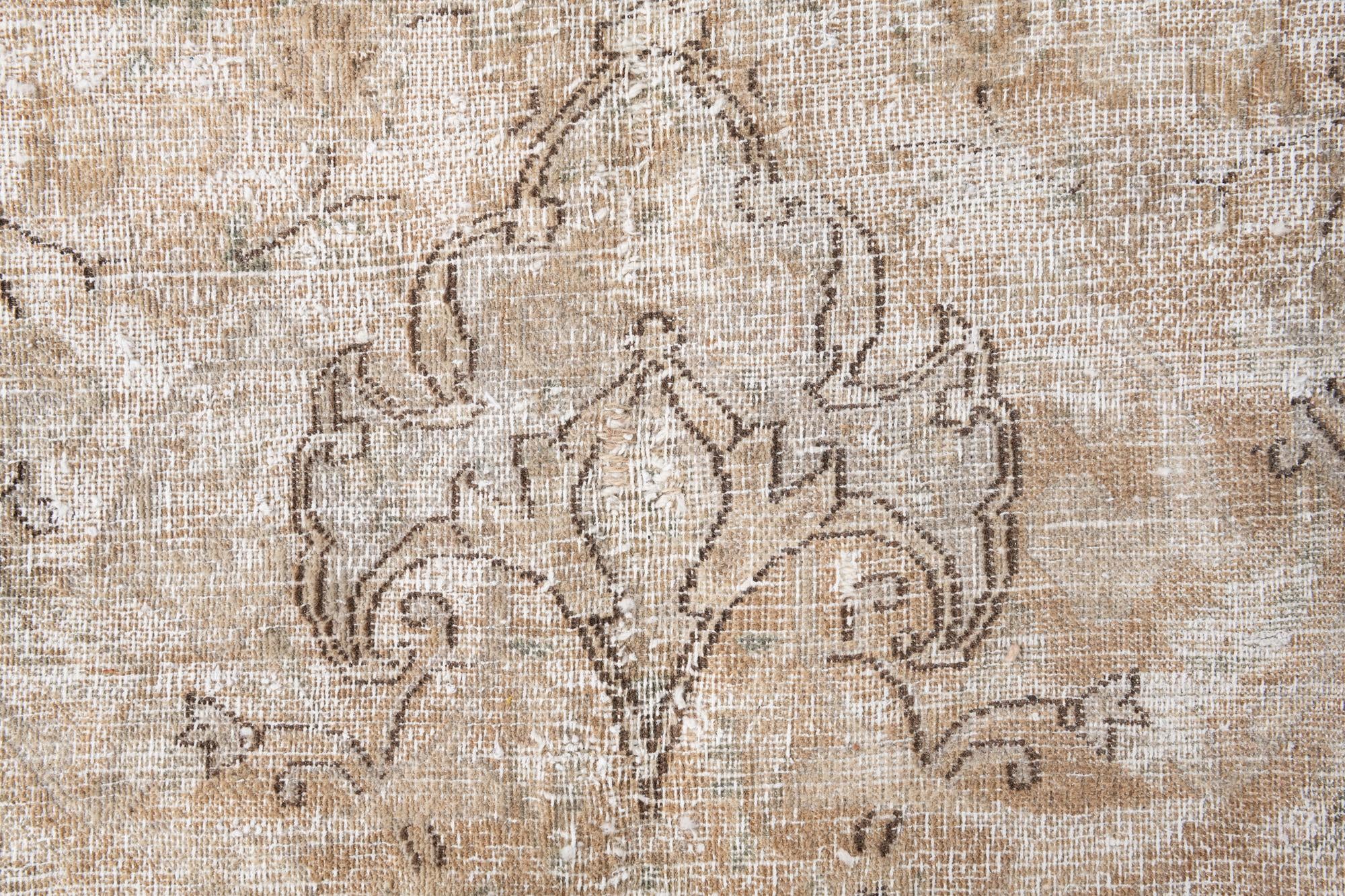 8' 7 x 12' Hand Knotted Ultra Vintage Persian Wool Rug