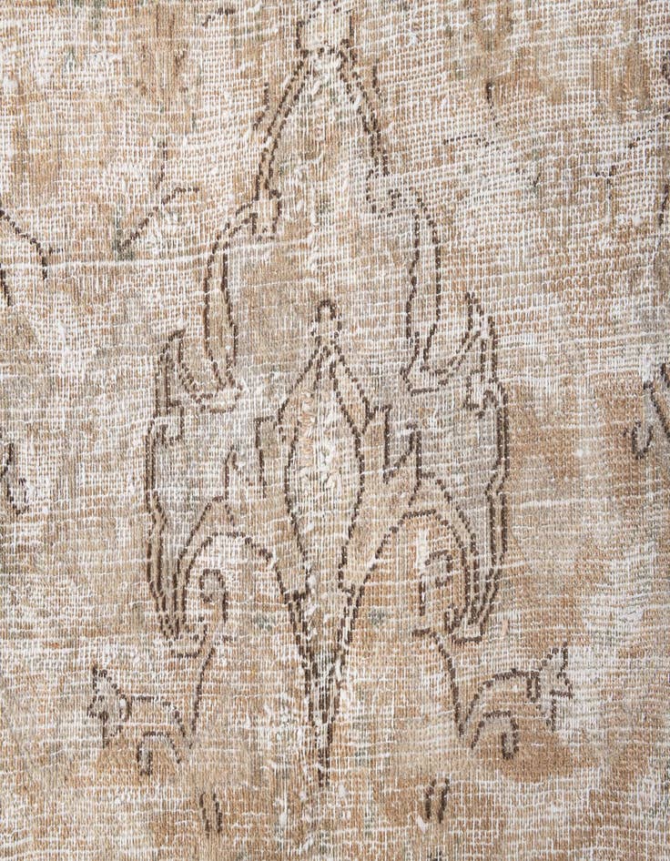 Detail image of 8' 7 x 12'  Hand Knotted Ultra Vintage Persian Wool Rug