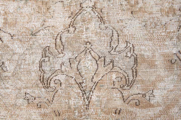 8' 7 x 12' Hand Knotted Ultra Vintage Persian Wool Rug