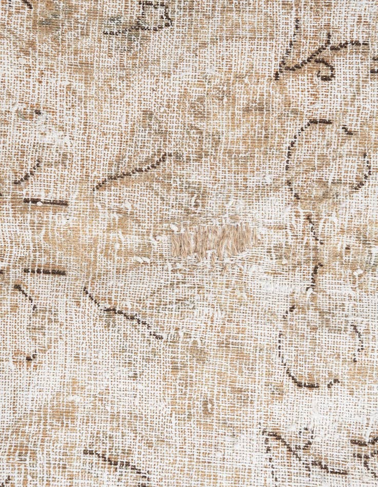 Detail image of 8' 7 x 12'  Hand Knotted Ultra Vintage Persian Wool Rug