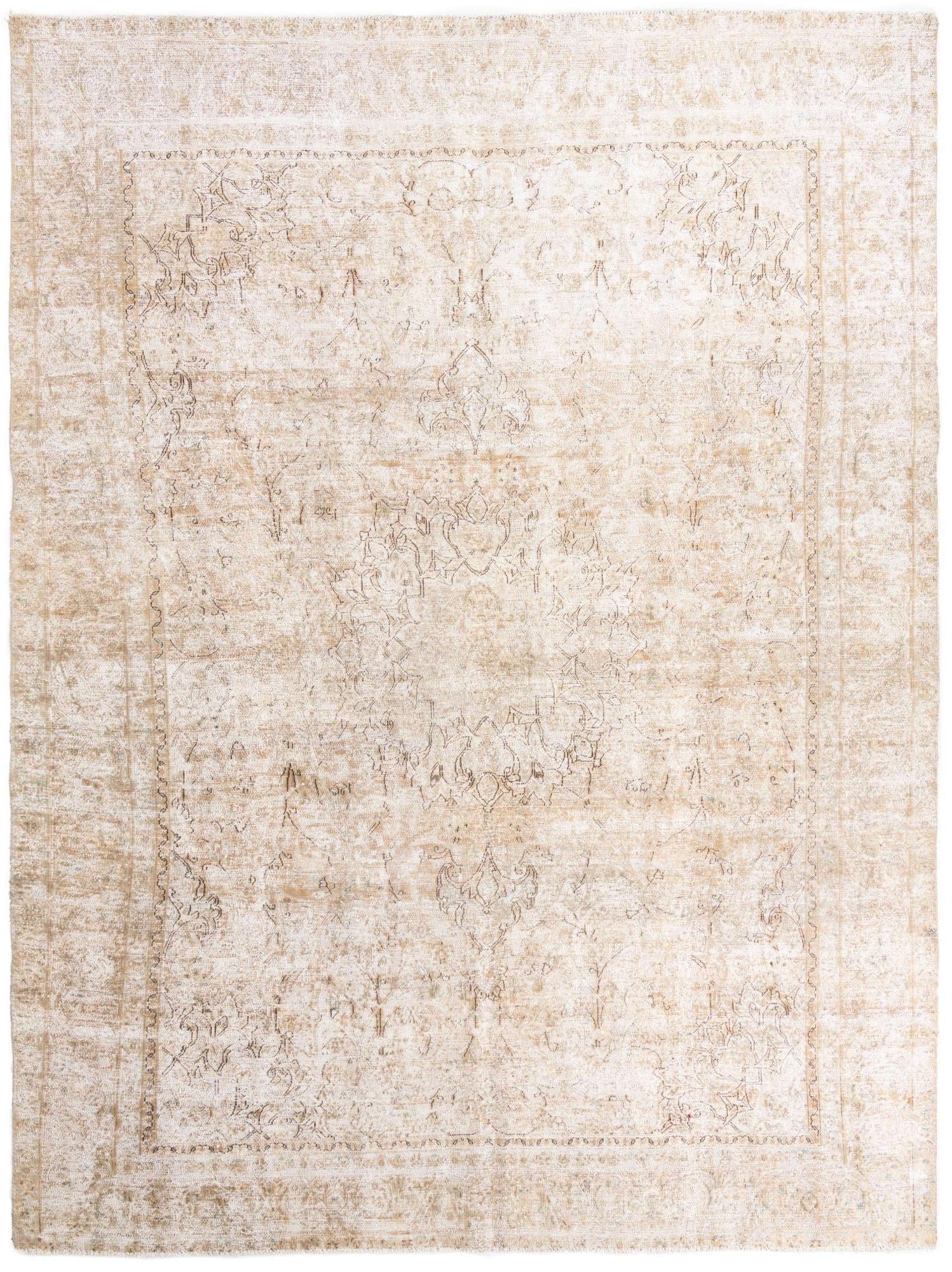 8' 7 x 12' Hand Knotted Ultra Vintage Persian Wool Rug