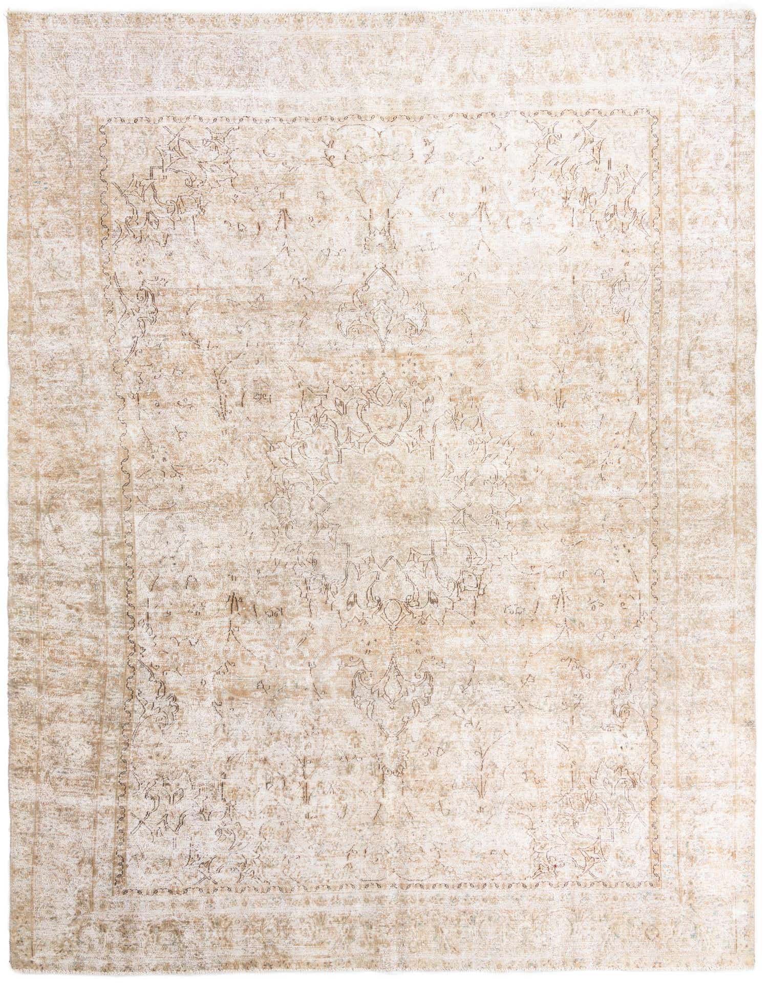 Primary image 8' 7 x 12'  Hand Knotted Ultra Vintage Persian Wool Rug