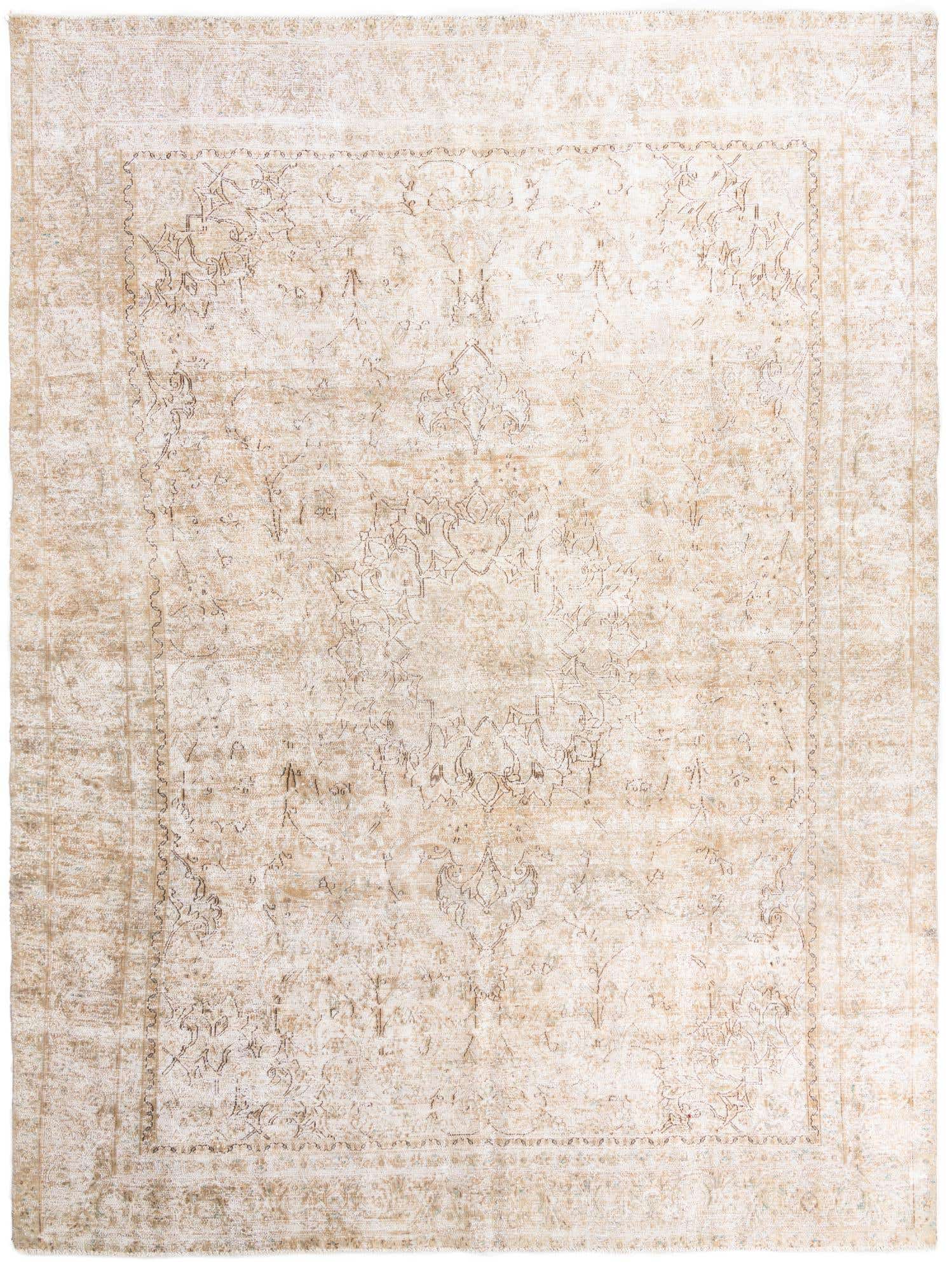 8' 7 x 12' Hand Knotted Ultra Vintage Persian Wool Rug