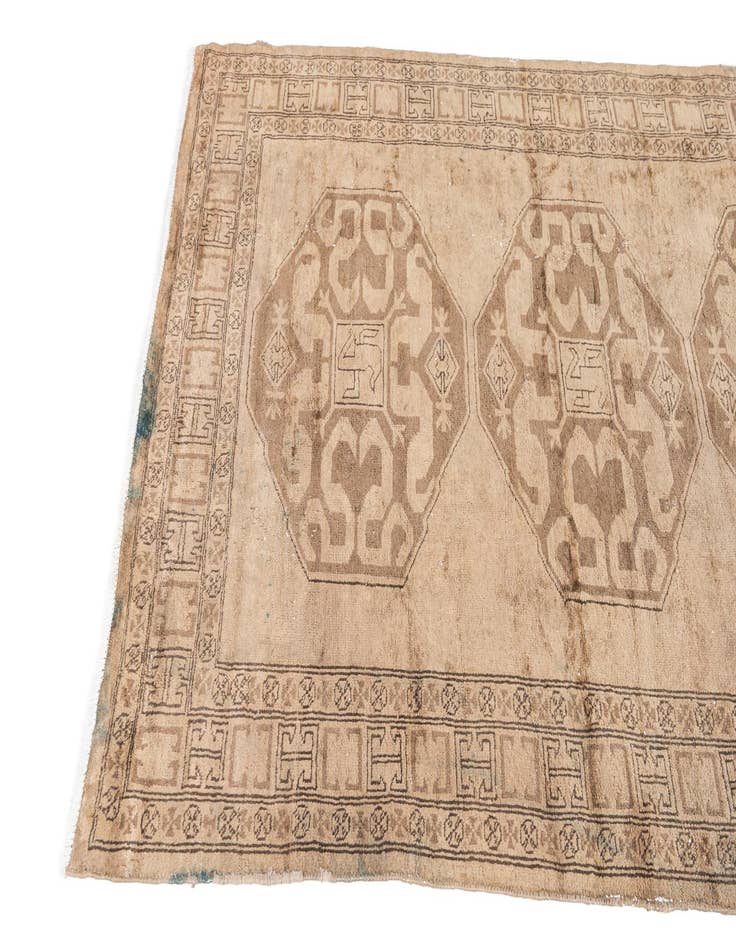 Detail image of 4' x 6' 1  Hand Knotted Ultra Vintage Persian Wool Rug