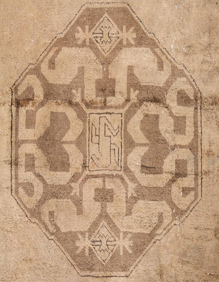 Detail image of 4' x 6' 1  Hand Knotted Ultra Vintage Persian Wool Rug