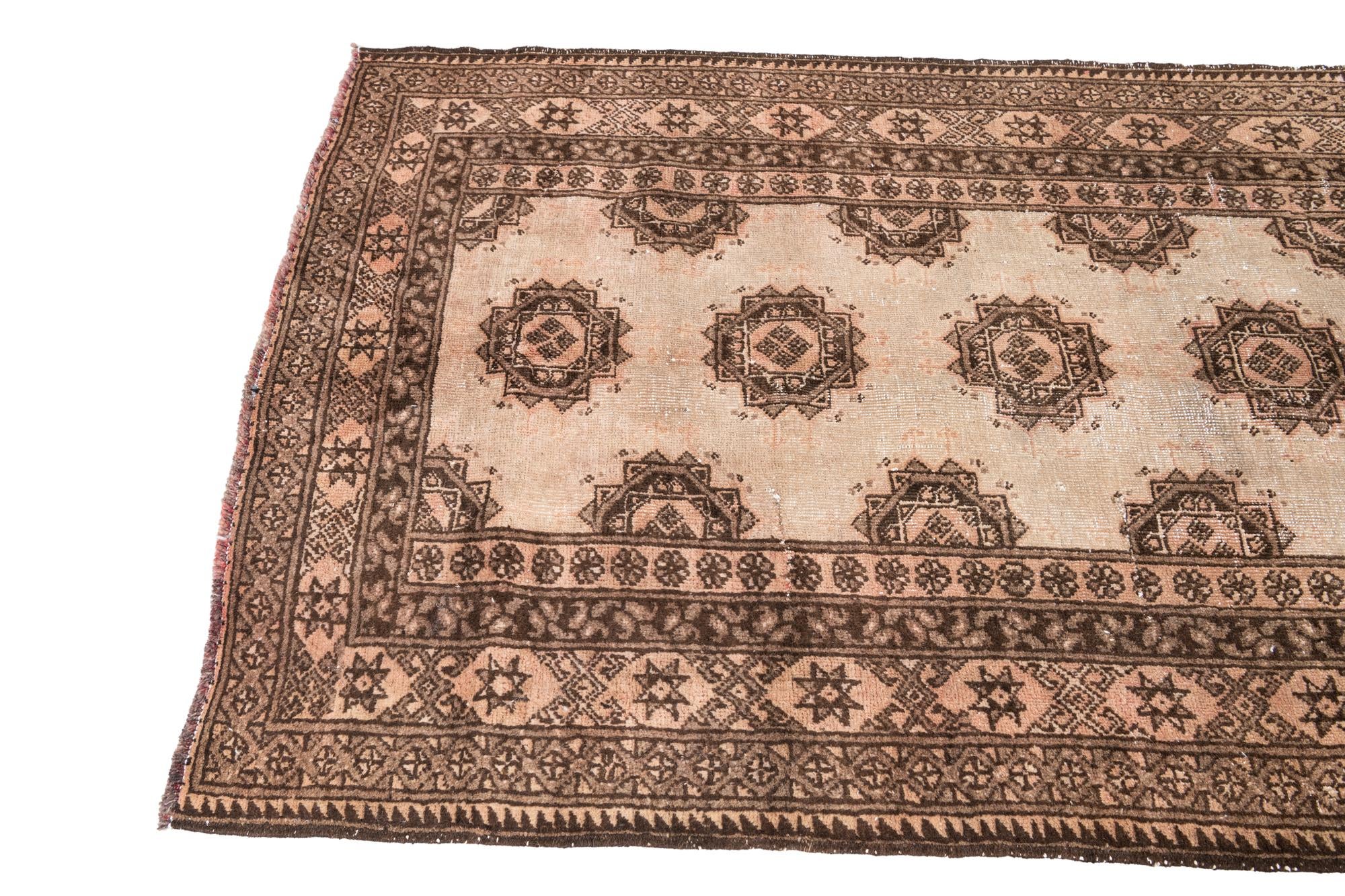 3' 5 x 5' 9 Hand Knotted Ultra Vintage Persian Wool Rug
