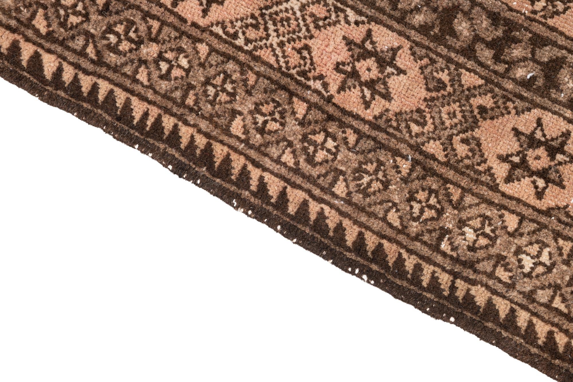 3' 5 x 5' 9 Hand Knotted Ultra Vintage Persian Wool Rug
