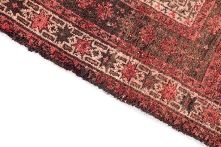 Detail image of 2' 7 x 4' 5 Hand Knotted Ultra Vintage Persian Wool Rug