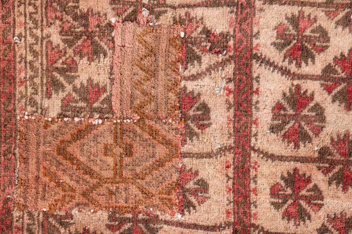 2' 7 x 4' 5 Hand Knotted Ultra Vintage Persian Wool Rug