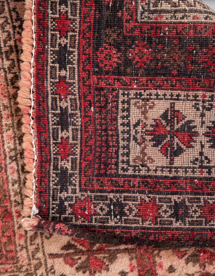 Detail image of 2' 7 x 4' 5  Hand Knotted Ultra Vintage Persian Wool Rug