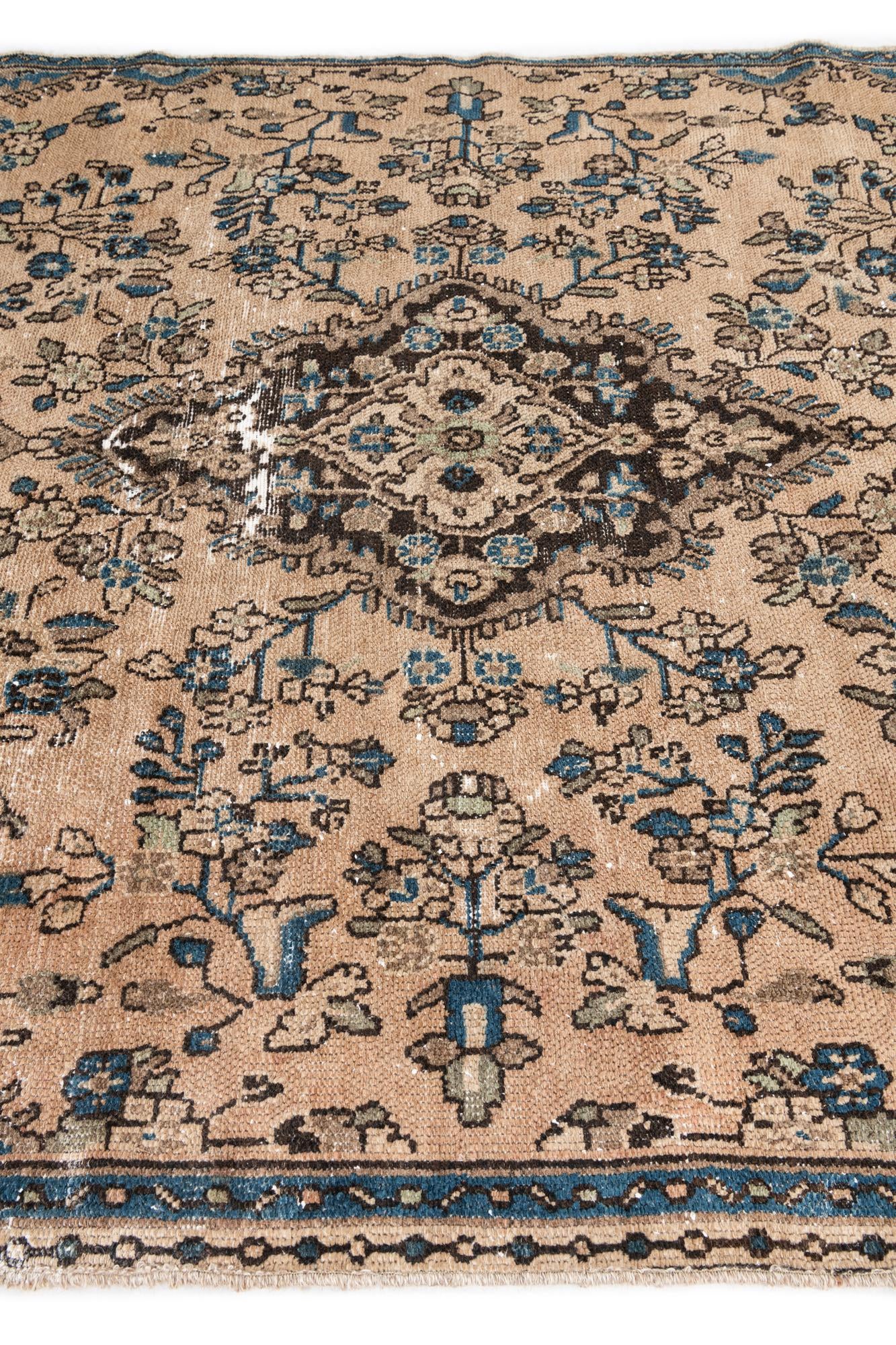 5' 7 x 8' 2 Hand Knotted Ultra Vintage Persian Wool Rug