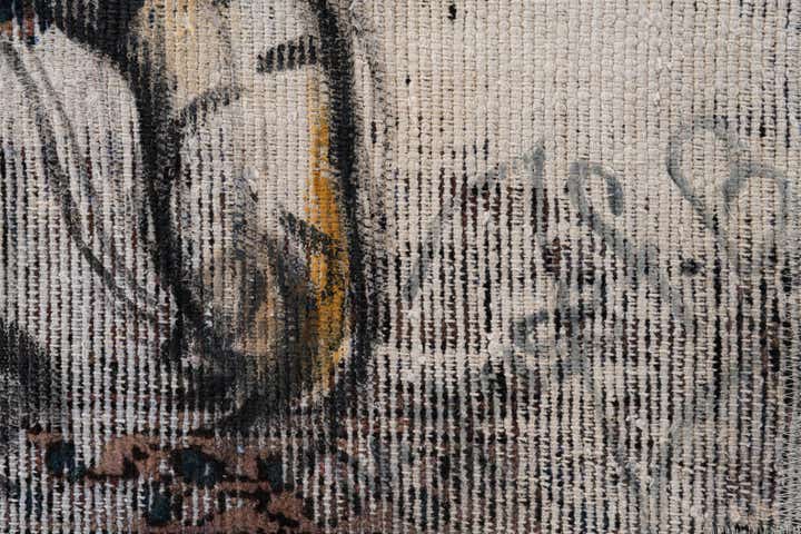 3' 2 x 4' 4 Hand Knotted Ultra Vintage Persian Wool Rug