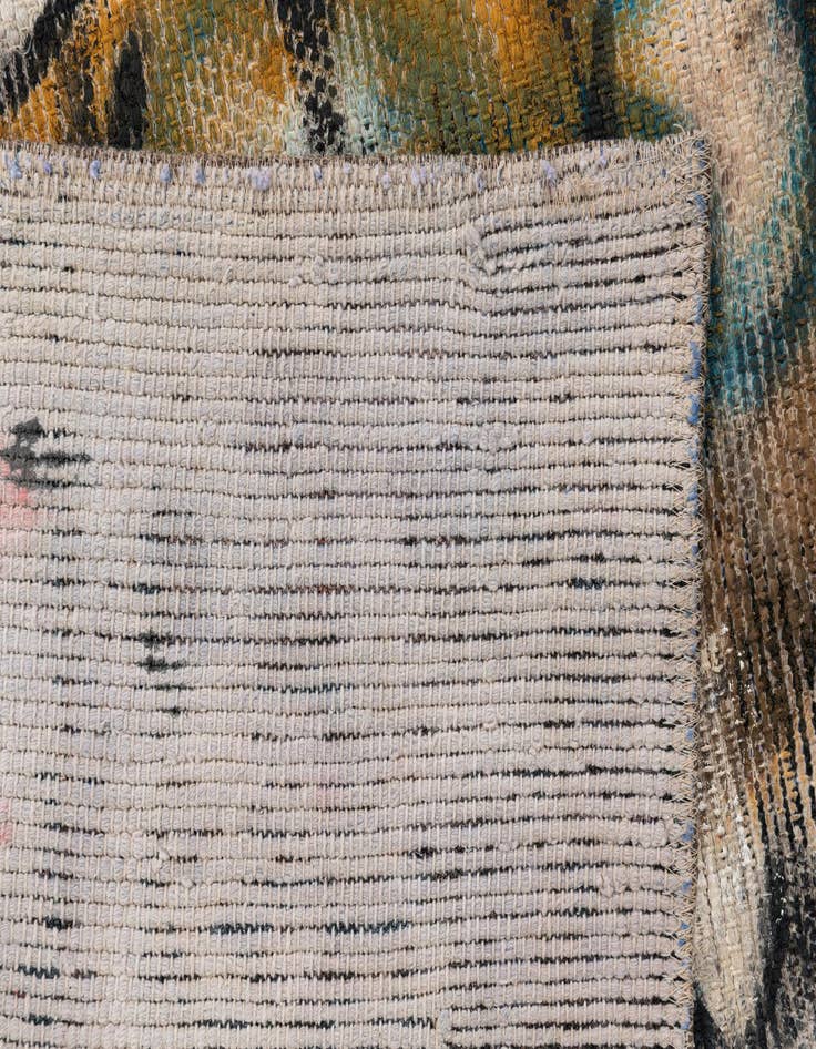 Detail image of 3' 2 x 4' 4  Hand Knotted Ultra Vintage Persian Wool Rug