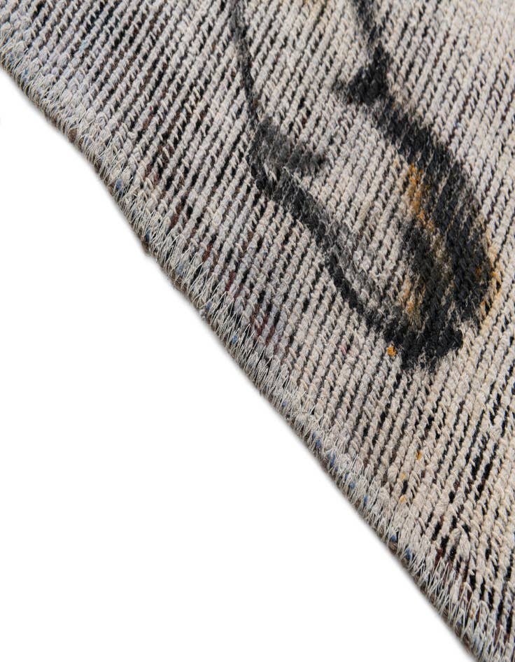 Detail image of 3' 2 x 4' 4  Hand Knotted Ultra Vintage Persian Wool Rug