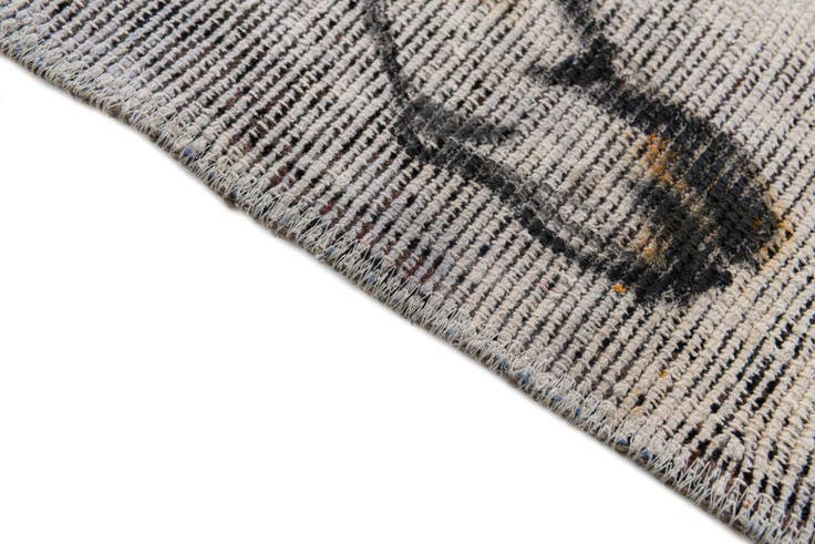 Detail image of 3' 2 x 4' 4 Hand Knotted Ultra Vintage Persian Wool Rug