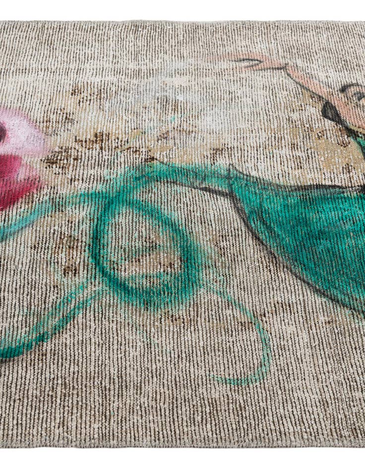 Detail image of 3' 3 x 5' 3  Hand Knotted Ultra Vintage Persian Wool Rug