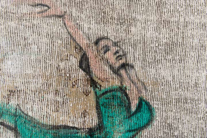 3' 3 x 5' 3 Hand Knotted Ultra Vintage Persian Wool Rug