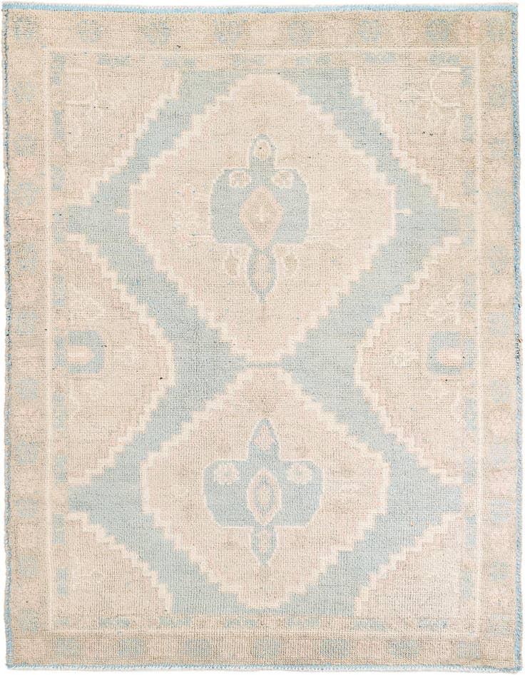Detail image of 6' 5 x 9' 7 Hand Knotted Ultra Vintage Persian Wool Rug