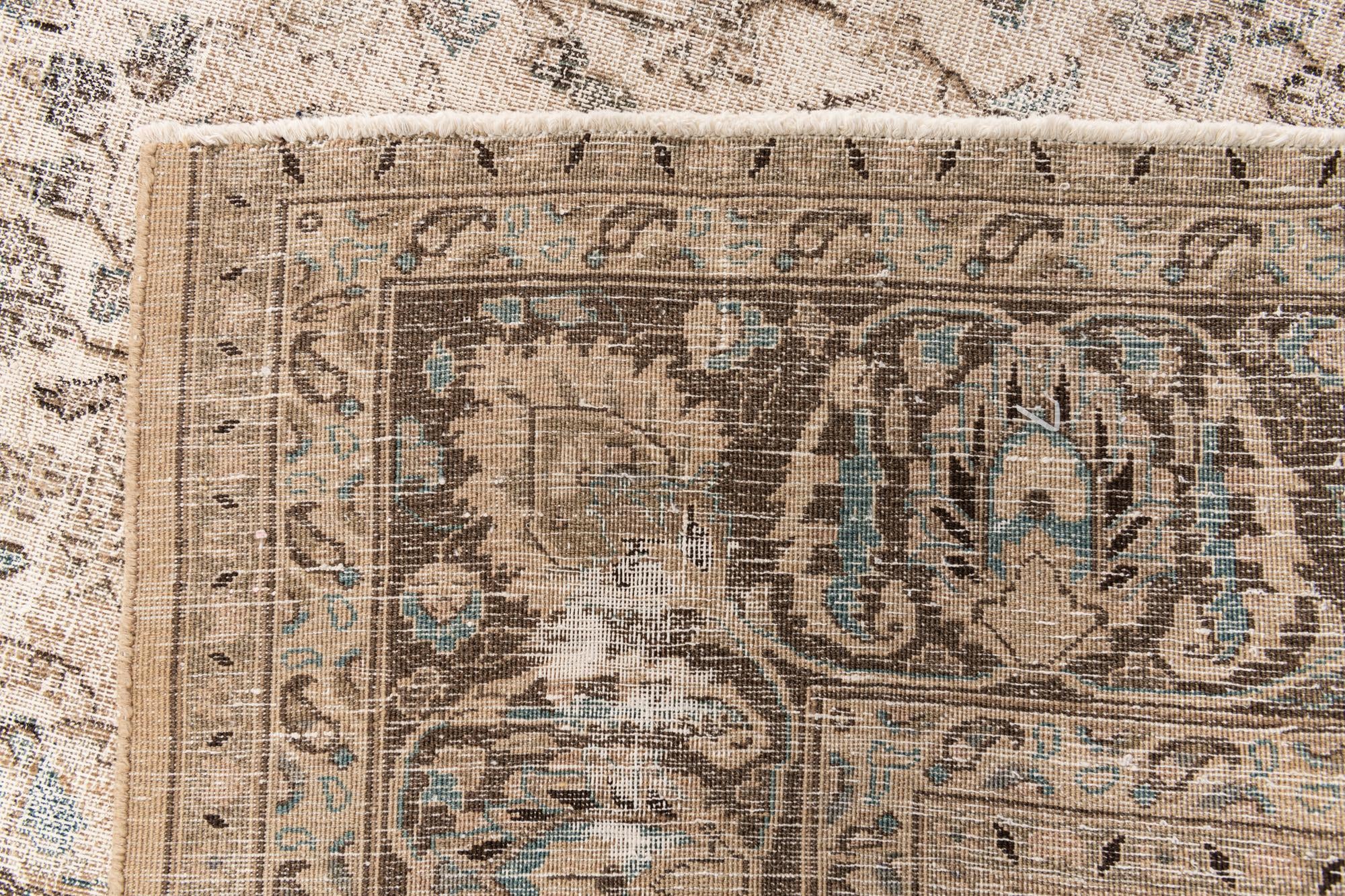 9' 6 x 12' 2 Hand Knotted Ultra Vintage Persian Wool Rug