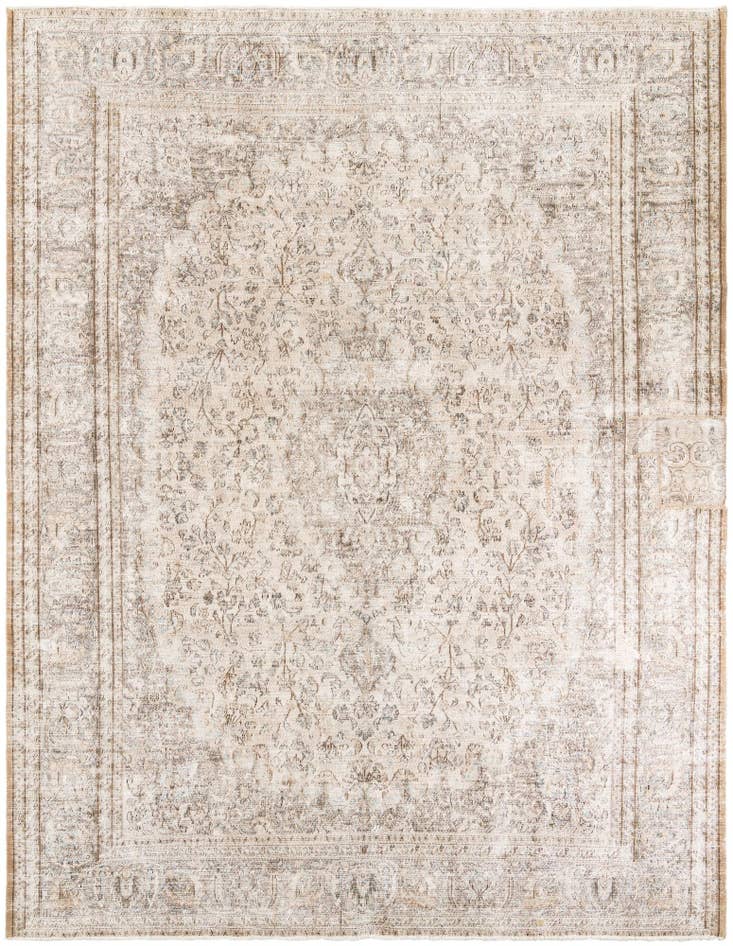 Detail image of 9' 6 x 12' 2 Hand Knotted Ultra Vintage Persian Wool Rug