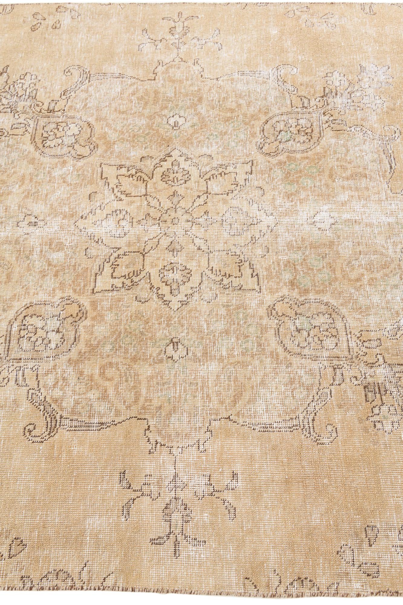 5' x 7' 10 Hand Knotted Ultra Vintage Persian Wool Rug