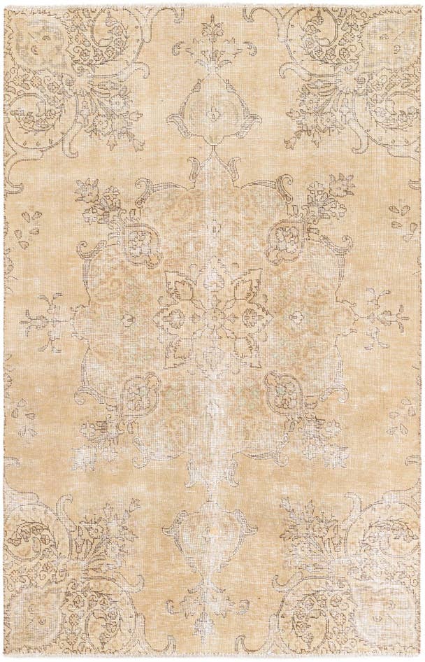 Detail image of 5' x 7' 10 Hand Knotted Ultra Vintage Persian Wool Rug