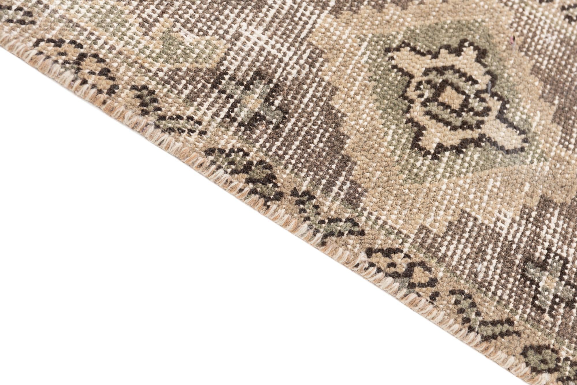 6' 5 x 9' 8 Hand Knotted Ultra Vintage Persian Wool Rug