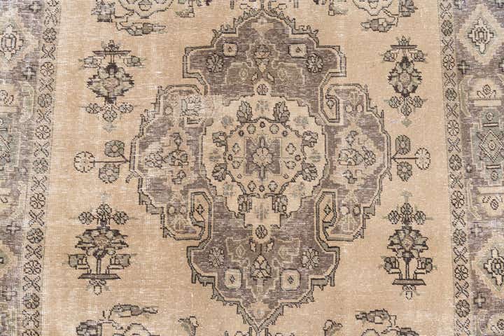 6' 5 x 9' 8 Hand Knotted Ultra Vintage Persian Wool Rug