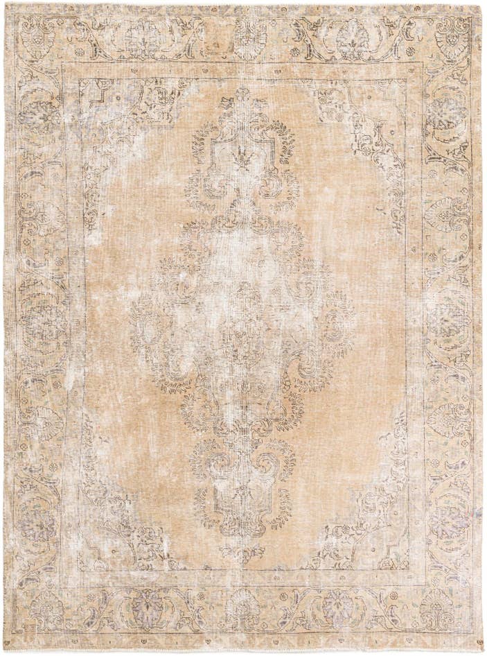 Detail image of 7' 7 x 10' 4 Hand Knotted Ultra Vintage Persian Wool Rug