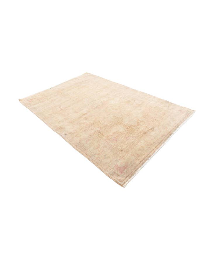 Detail image of 4' x 5' 9  Hand Knotted Ultra Vintage Persian Wool Rug