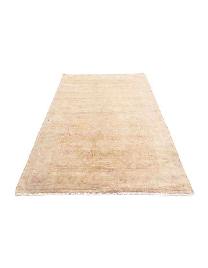 4' x 5' 9 Hand Knotted Ultra Vintage Persian Wool Rug