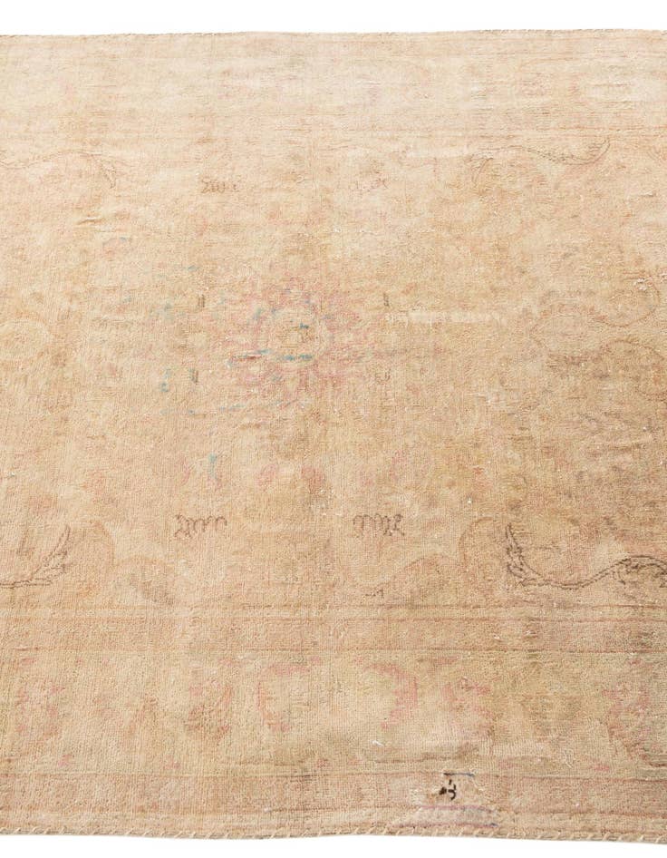 Detail image of 4' x 5' 9  Hand Knotted Ultra Vintage Persian Wool Rug