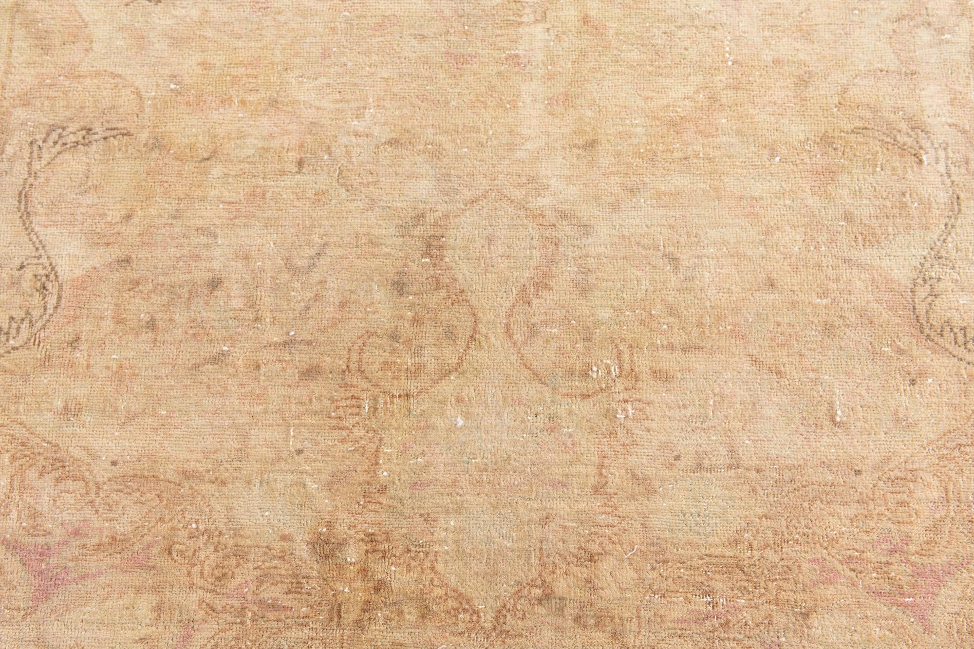 4' x 5' 9 Hand Knotted Ultra Vintage Persian Wool Rug