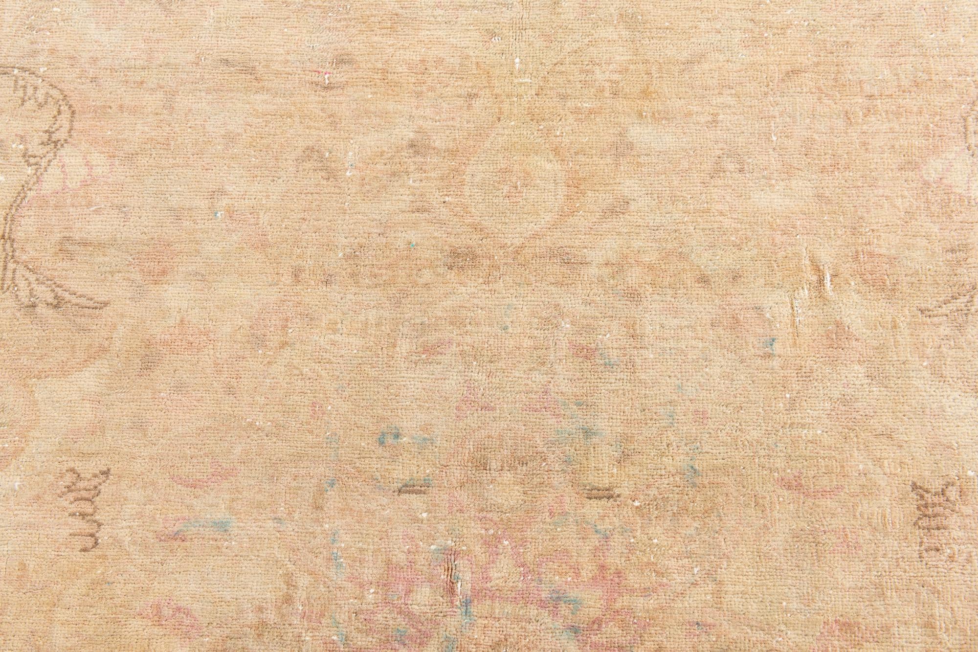 4' x 5' 9 Hand Knotted Ultra Vintage Persian Wool Rug