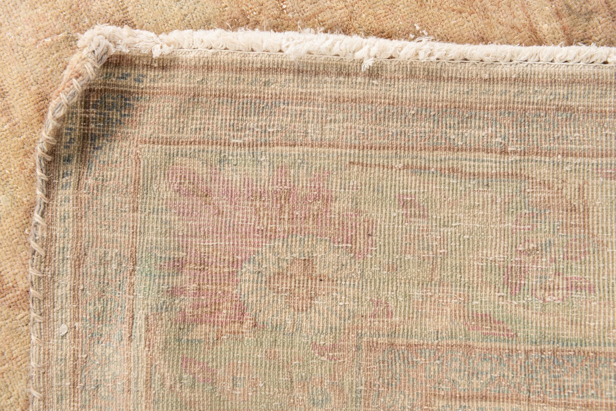 4' x 5' 9 Hand Knotted Ultra Vintage Persian Wool Rug