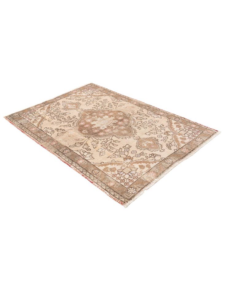 Detail image of 3' 3 x 4' 6 Hand Knotted Ultra Vintage Persian Wool Rug