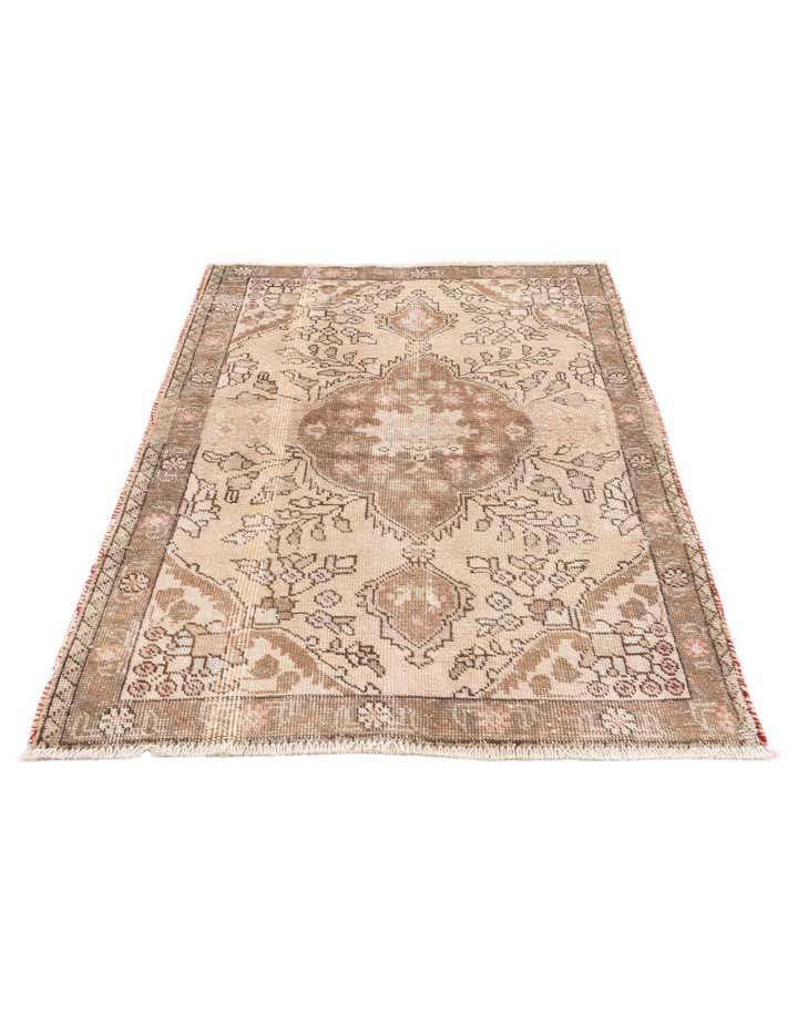 3' 3 x 4' 6 Hand Knotted Ultra Vintage Persian Wool Rug